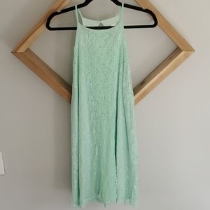 Mint Green Mini Dress